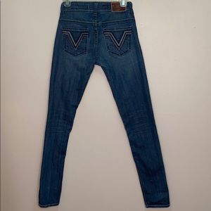 Vigoss Skinny Fit Double Button Jeans